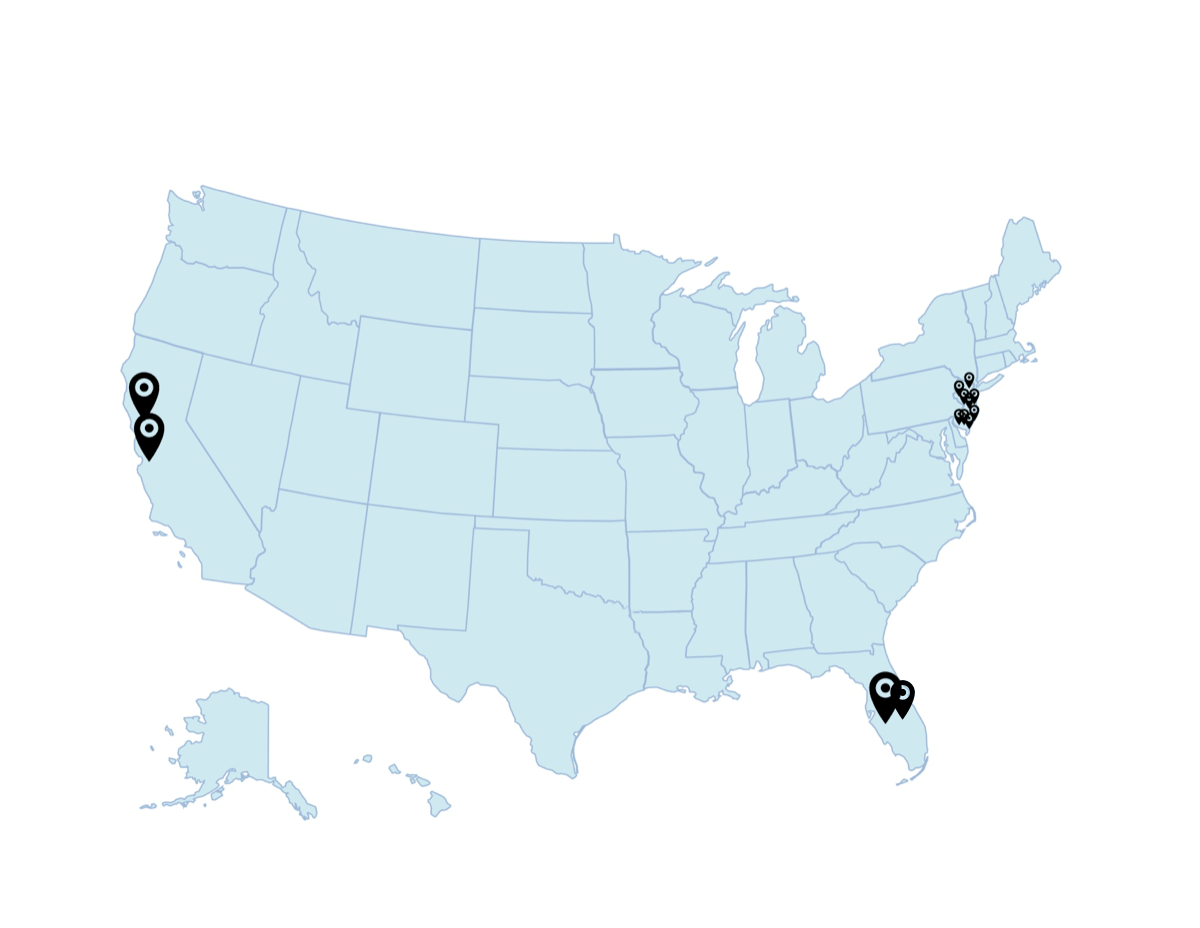 Franchise Locations Map